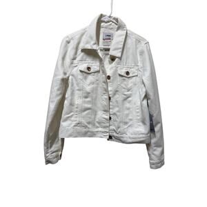 NWT CISono White Jean Jacket  Size Medium